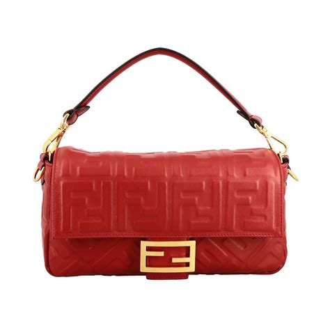 Fendi designer handbags red